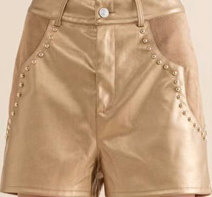 The Urban Cowboy Shorts - Gold