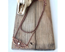 Load image into Gallery viewer, Copper Thunderbird Double Strand Necklace
