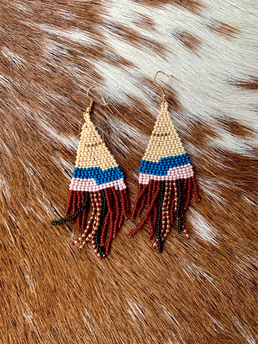 Beaded Teepee Earrings