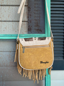 Wrangler Cowhide Fringe Crossbody