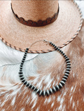 Load image into Gallery viewer, Silver Flat Navajo Pearl Style Necklace