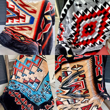 Load image into Gallery viewer, Luxury Plush Aztec Blanket