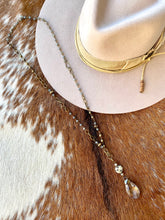 Load image into Gallery viewer, Clear Crystal Teardrop Necklace