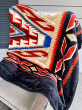 Load image into Gallery viewer, Luxury Plush Aztec Blanket