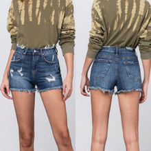 Load image into Gallery viewer, The Knox Distressed Denim Shorts