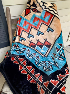 Luxury Plush Aztec Blanket